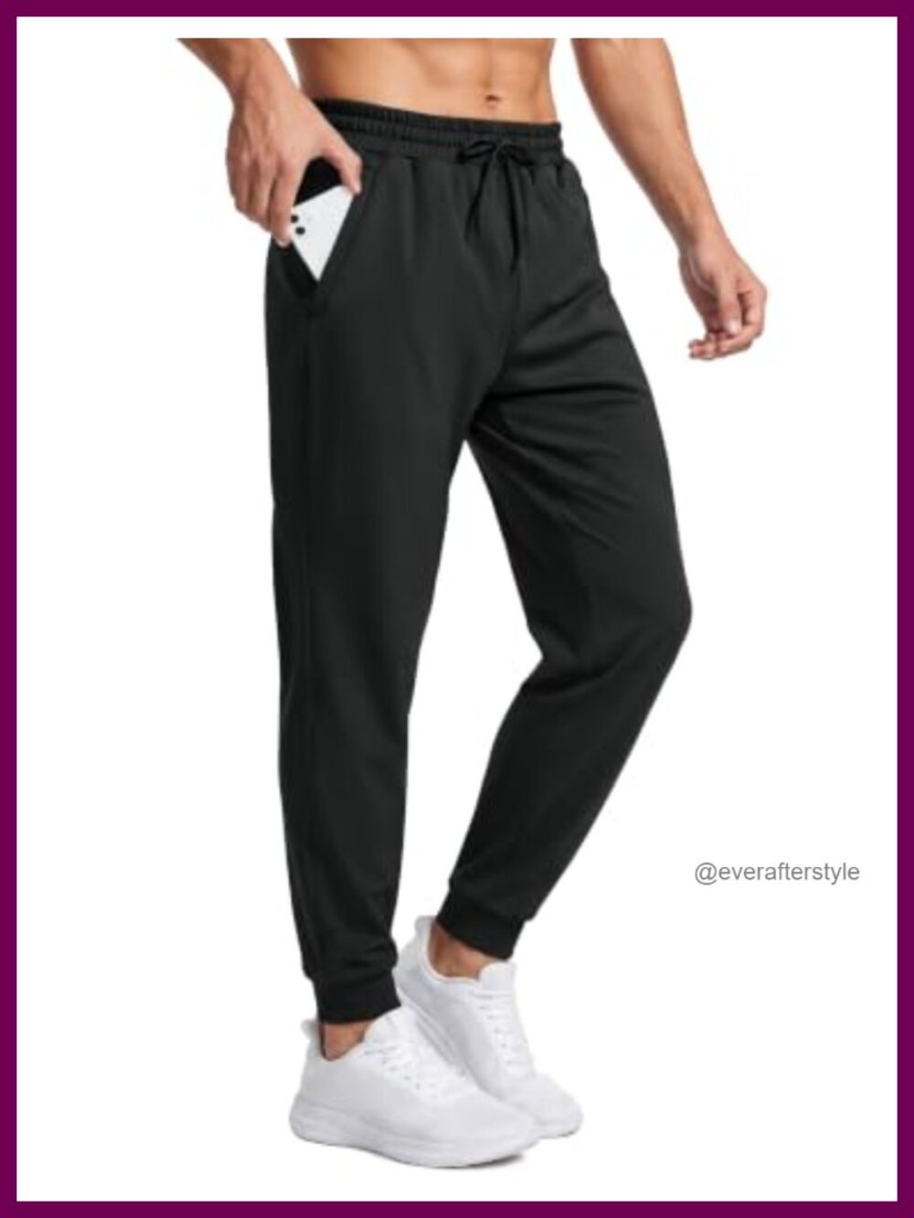 Men's Fleece Lined Thermal Winter Sweatpants Water Resistant Joggers